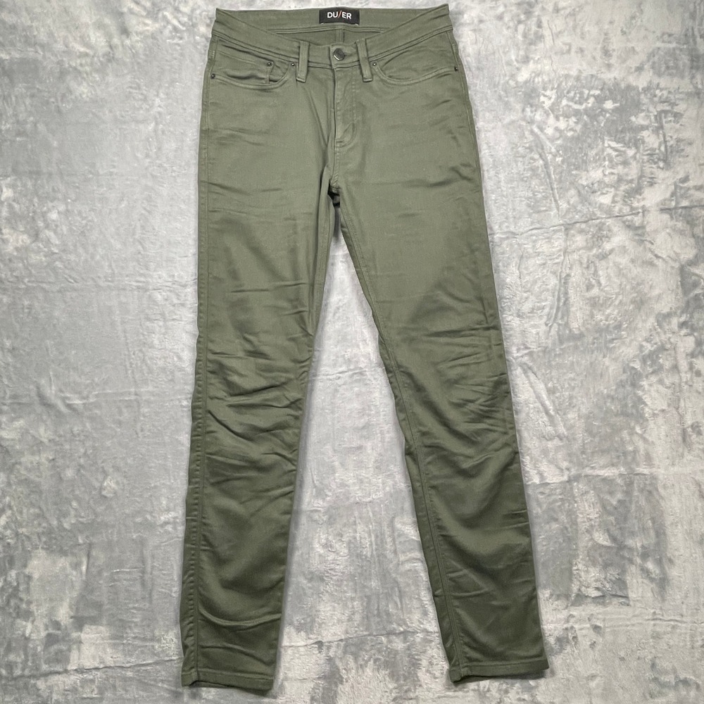 DU/ER‎ N2X Slim Fit Pants Mens 30x32 Olive Green Nature2X Performance Stretch
